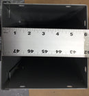 Hoffman F66G36 Straight Section Lay-in Hinged-Cover Type 1 no KOs, 6x6x36, Gray, Steel