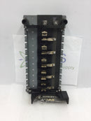 GE General Electric 10 Space/20 Circuit 100 Amp Old Style Panel Guts w/Isolated Terminal/Neutral Bar 7" X 13.5"