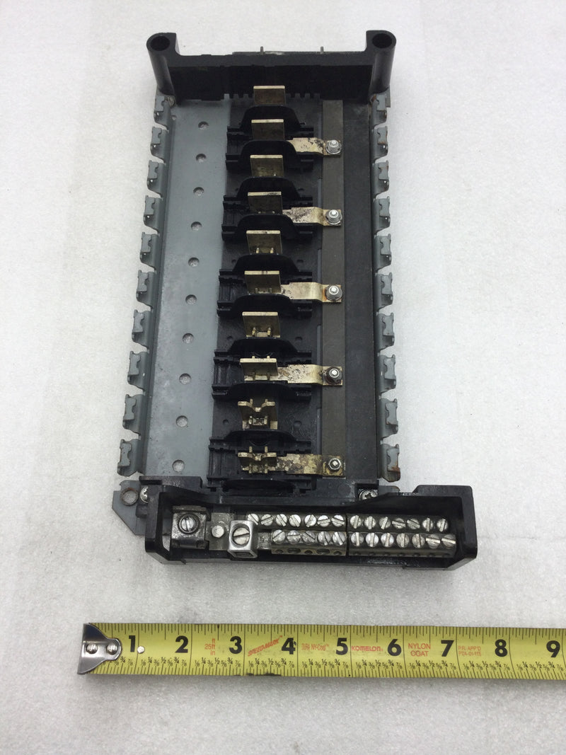 GE General Electric 10 Space/20 Circuit 100 Amp Old Style Panel Guts w