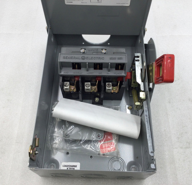GE/General Electric THN3361R 30 Amp 3-Pole 600V Safety Switch