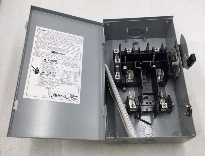 Cutler-Hammer DG222NRB 60 Amp 2-Pole 120V/240V Safety Switch