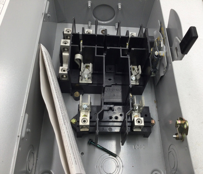 Cutler-Hammer DG222NRB 60 Amp 2-Pole 120V/240V Safety Switch