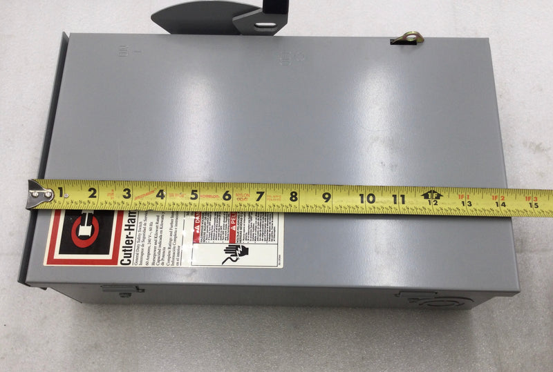 Cutler-Hammer DG222NRB 60 Amp 2-Pole 120V/240V Safety Switch