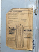 Gould/ITE GQF42MBC 225 Amp 42 Space 120/240V Panel Door w/Main 37 1/8" x 15 1/2"