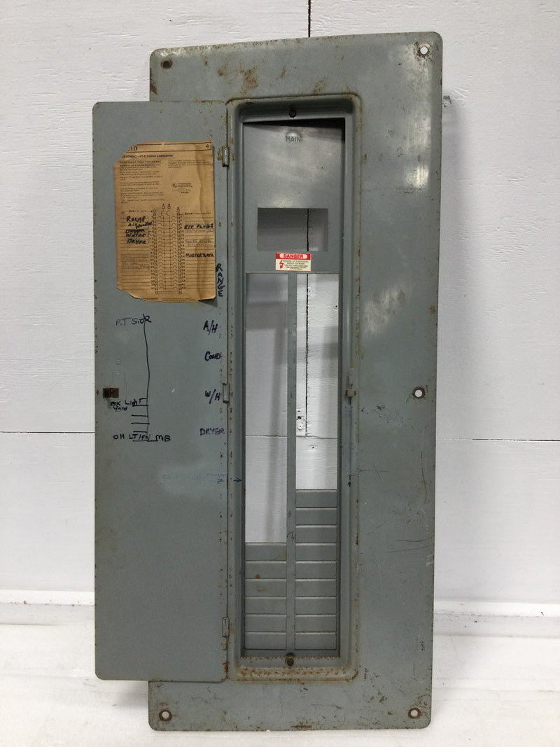 Gould/ITE GQF42MBC 225 Amp 42 Space 120/240V Panel Door w/Main 37 1/8" x 15 1/2"
