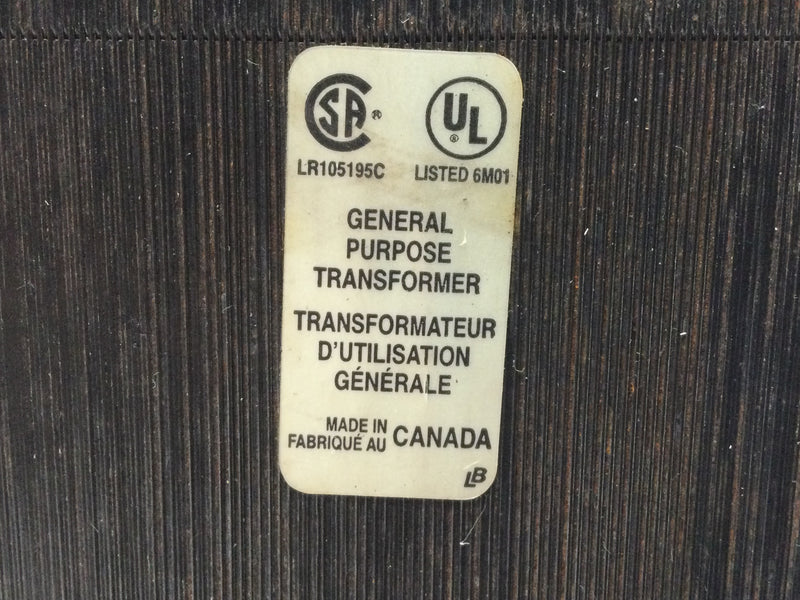 Marcus Transformer MC3KN Single Phase Closed, 480V in/ 120V out, 3000VA 60 Hz