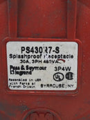Pass & Seymour Legrand PS430R7-S Pin and Sleeve Receptacle 30A, 3PH, 480VAC