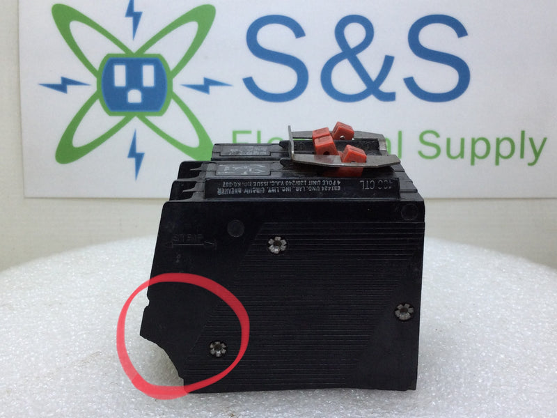 Bryant BQ220-220 20 Amp 4 Pole 120/240V Circuit Breaker - Cosmetic Flaw