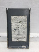 Eaton/Cutler-Hammer 60 Amp 240V Disconnect Cover Only 8 1/2" x 5 3/4"