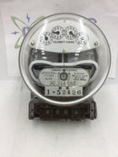 GE General Electric AR5 Type I-30-A Glass Dome Power Meter 240 VAC 3 Wire