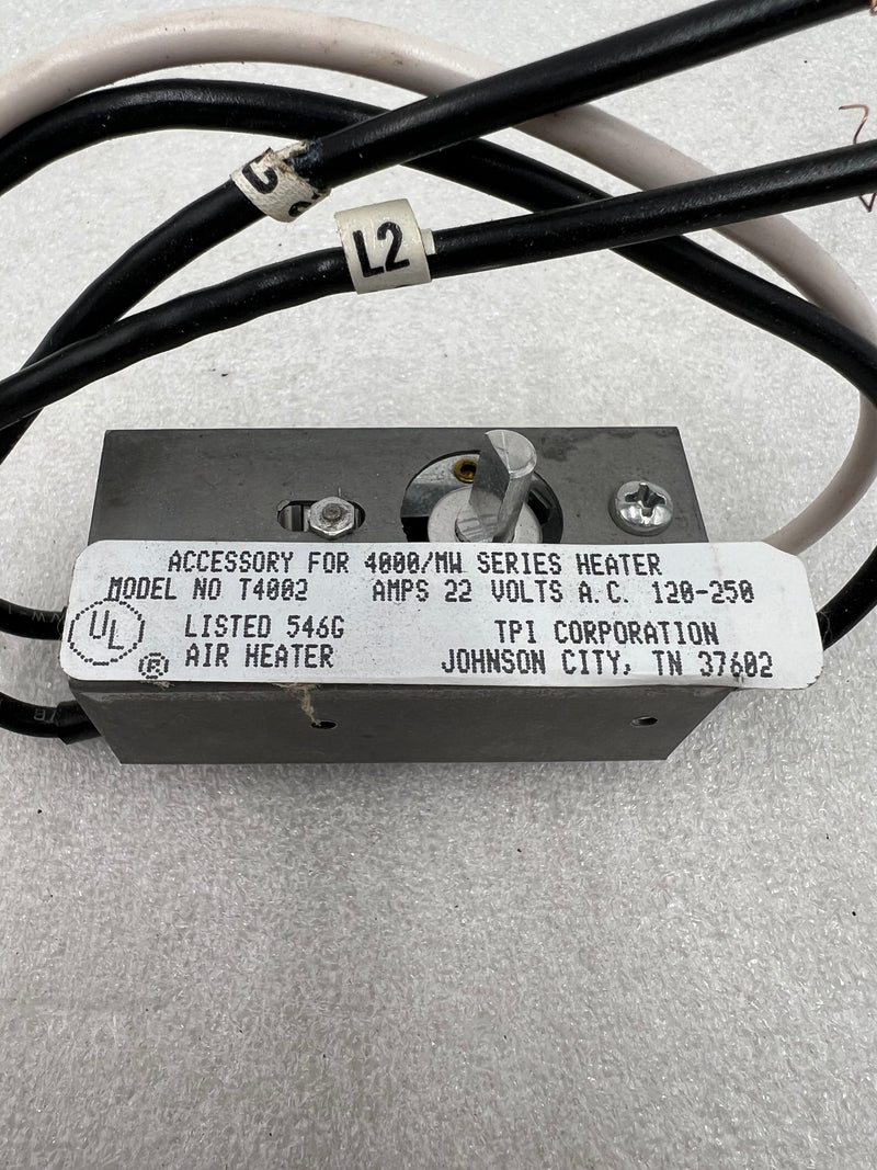 TPI Corp T4002 Double Pole Thermostat