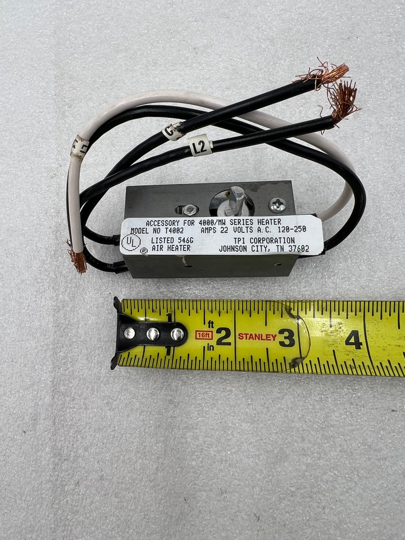 TPI Corp T4002 Double Pole Thermostat