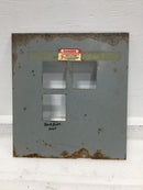 ITE EQ-6 6 Space Nema 3R Dead Front Only 10 3/4" x 9 7/8"