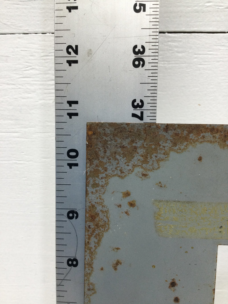 ITE EQ-6 6 Space Nema 3R Dead Front Only 10 3/4" x 9 7/8"