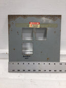 ITE EQ-6 6 Space Nema 3R Dead Front Only 10 3/4" x 9 7/8"