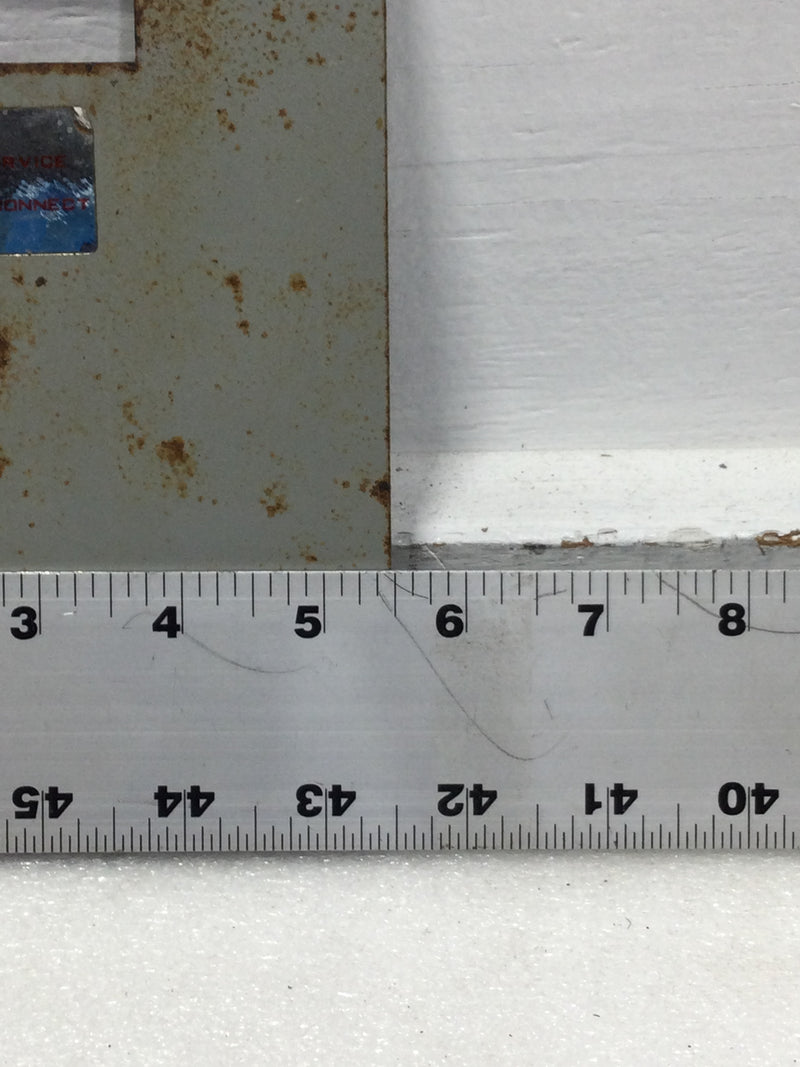 Nema 3R Disconnect Dead Front Only 10 1/8" x 5 1/2"