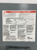 Square D Q23225NRB 225 Amp 240V Enclosure Dead Front Only 24 3/4" x 9 3/8"