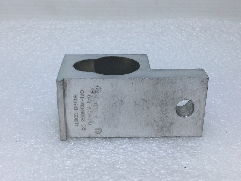 Ilsco D8739 Mechanical Aluminum Lug (2) 250 MCM -1/0 750 MCM - 1/0 AL9CU