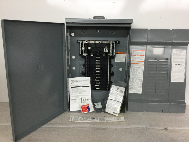 Square D QO124M100PRB 100 Amps 120/240V 24 space 24 circuits Wall Mount Main Breaker Load Center with Main Breaker