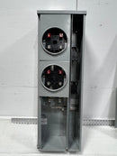 EATON 200 Amp 2-Gang Position 125A Meter Socket 1MP2122R EUSERC as WP2211 RING