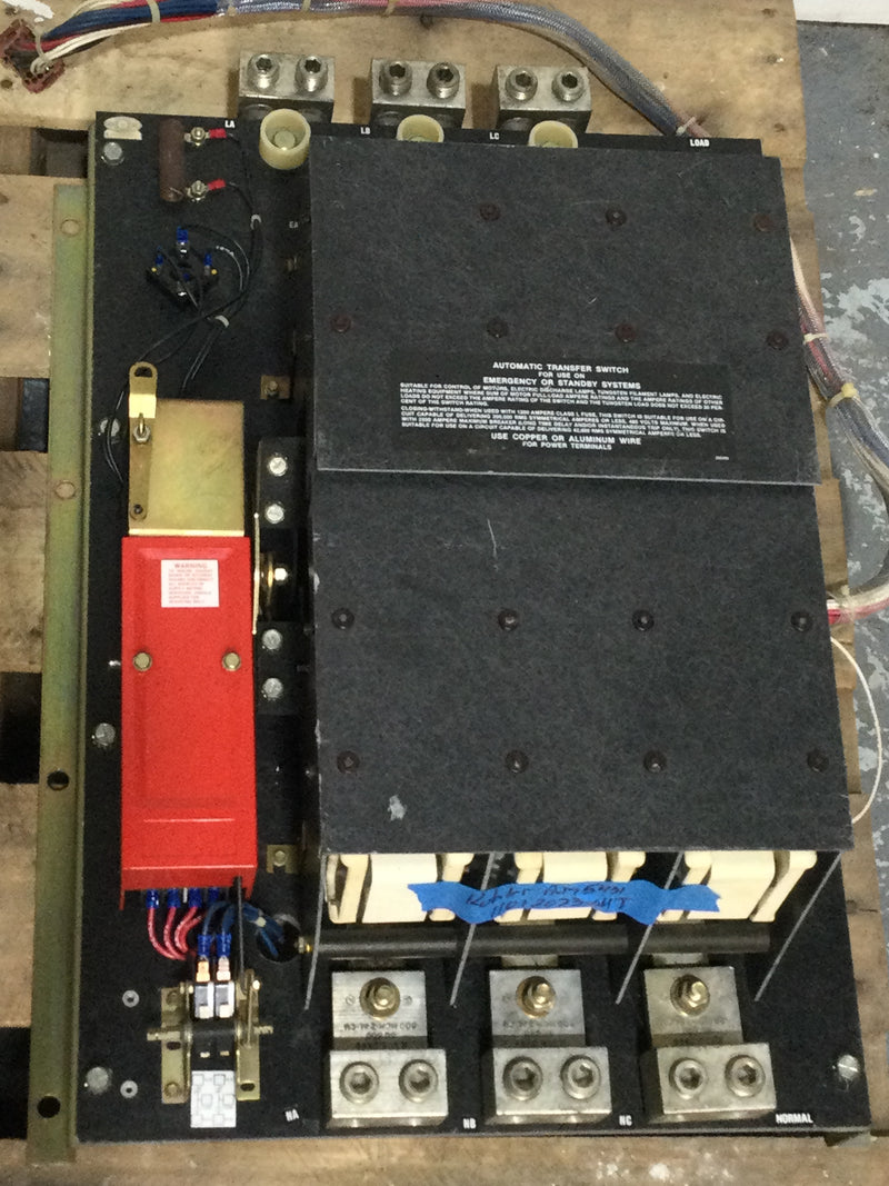 Kohler A295431 600 Amp Automatic Transfer Switch 480 VAC 60 Hz Guts