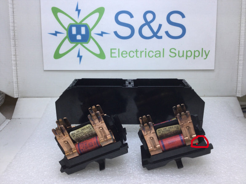 Federal Pacific FPE 301G Fuse Block and Fuse Pullouts - Fuse holder 60 Amp 120/240V