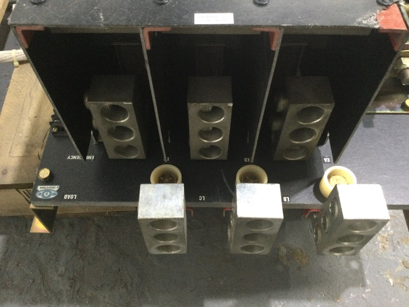 GE 1000 Amp w/Asco 300360091C 600 Amp Automatic Transfer Switch 480 VAC 60 Hz guts