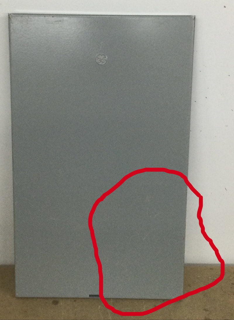 GE TM1212RCUBK1 125 Amp 12/24 Space 120/240V Load Center Cover 21 1/4" x 12 7/8"