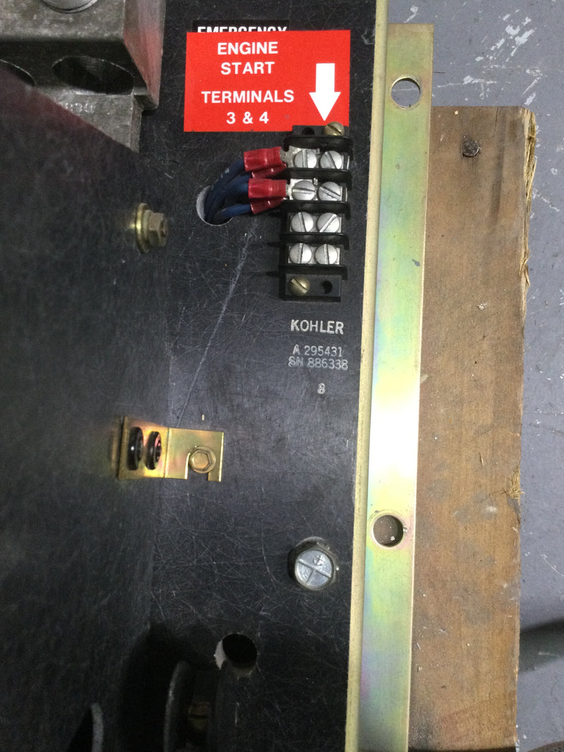 Kohler A295431 600 Amp Automatic Transfer Switch 480 VAC 60 Hz Guts