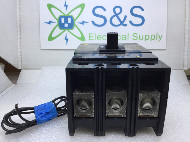 Square D KAL362001021 200 Amp 3 Pole 600 Volt w/120/240V Shunt Trip Circuit Breaker