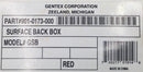 Gentex Corp GSB 901-0173-000 Red Surface Back Box 6" x 4 3/4"