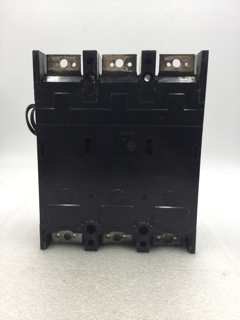 GE General Electric THJK436F000 3 Pole 400 Amp Circuit Breaker with 225 Amp Trip Setting and Shunt Trip Output