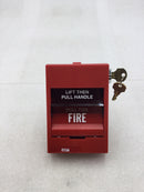 EST/Edwards Systems SIGA-278 Dual Action Fire Alarm Pull Station w/Key Reset