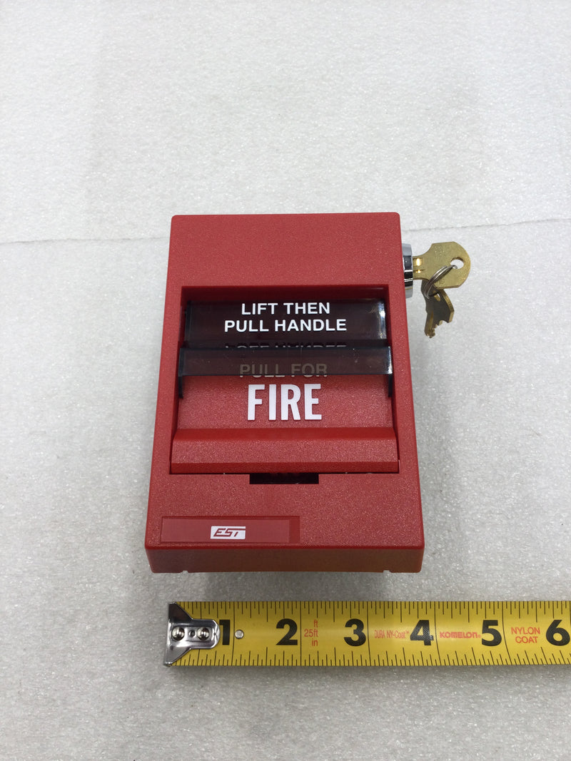 EST/Edwards Systems SIGA-278 Dual Action Fire Alarm Pull Station w/Key