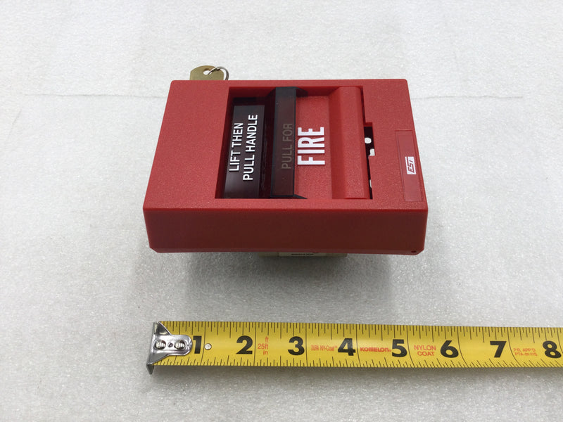 EST/Edwards Systems SIGA-278 Dual Action Fire Alarm Pull Station w/Key