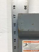 Square D QO112L125 125 Amp 12 Space 120/240V Dead Front w/Main 17 3/8" x 14"