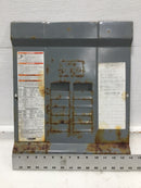 Square D QO112L125 125 Amp 12 Space 120/240V Dead Front w/Main 17 3/8" x 14"