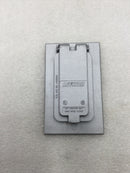 Leviton 4926 Vertical Mount Duplex Receptacle Cover for Wet Locations in Gray