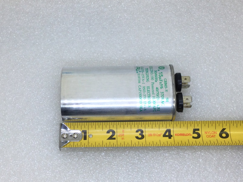 Tongfeng CAP150000370LA 15MFD +/-5% 370V 50/60Hz Motor Run Capacitor
