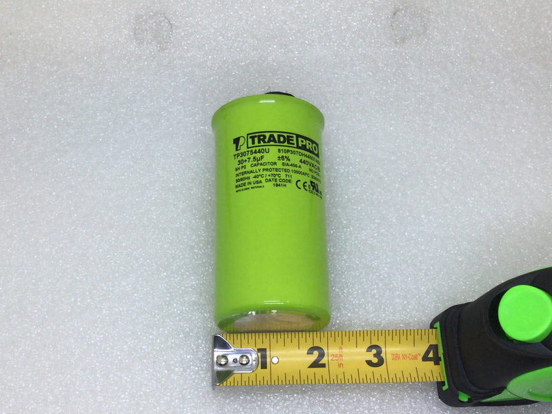 Trade Pro TP-CAP-30/75/440USA-R 30+7.5MFD +/-6% 440V 50/60Hz Capacitor
