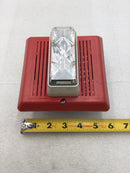 EST 757-7A-SS70 Red Fire Alarm Synchronized Speaker/Strobe 15/75 Candela 70 Volt