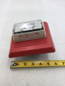 EST 757-7A-SS70 Red Fire Alarm Synchronized Speaker/Strobe 15/75 Candela 70 Volt