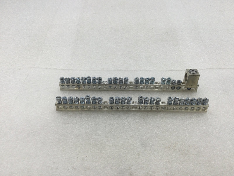 Cutler-Hammer BR4242B225 20 and 23 Position Ground Bar Kits w/One CU9AL Lug