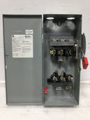 General Electric TH3363 Model 10 100A 600V Fusible Safety Switch 22 1/4" x 10"