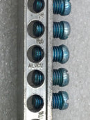 Cutler-Hammer BR1624L125G 15 Position 4-14 AWG Grounding Bar 5 3/8" x 1 1/4"