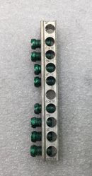 Eaton 10 Position 4-14 AWG 120/240V Grounding Bar 3 1/2" x 5/8"
