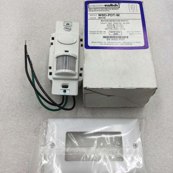 Sensor Switch WSD-PDT-W Wall Switch Occupancy Sensor PIR 120/277 VAC i