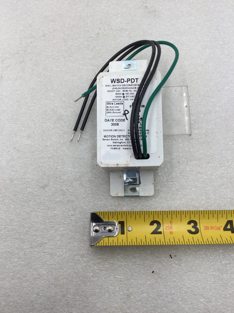 Sensor Switch WSD-PDT-W Wall Switch Occupancy Sensor PIR 120/277 VAC in White