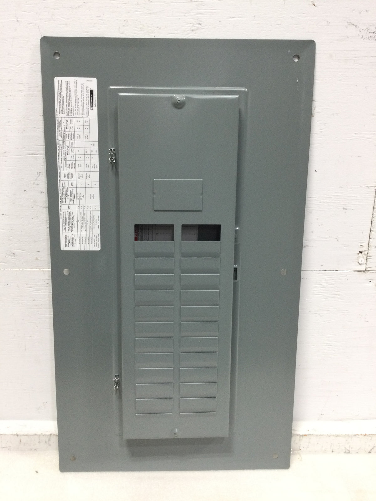 Square D HOMC24UC 24 Space 120/240V Panel Door w/Main 27 1/4