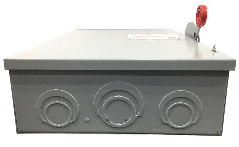 Eaton/Cutler-Hammer DG324NRK 200 Amp 3 Pole 240V Fused GD Safety Switch